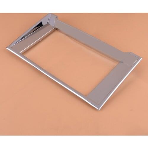 ABS Chrome Interior GPS Radio Navigation Panel Trim Cover Frame Sticker Fit for Ford F150 2015 2016 2017 2018 2019