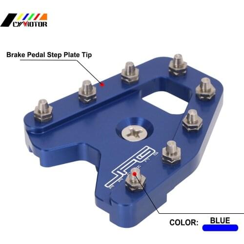 Motorcycle ATV CNC Aluminum Brake Pedal Step Plate Tip Extender For YAMAHA Raptor 700 700 R 2013-2021 BANSHEE YFZ350 1987-2001