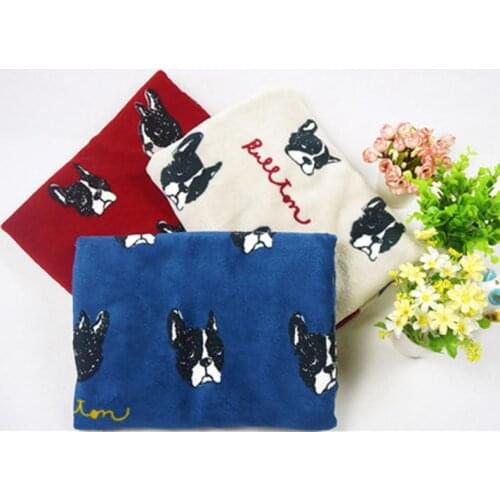 Dog pattern PUG HEAD blanket cartoon cloud mink fur blanket children nap blanket for people love dogs pets 100x75cm