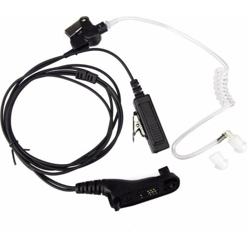 For Motorola Portable Radio FBI PTT Air Tube Earpiece Mic Headset APX2000 APX7000 APX6000 APX7500 DP4601 Walkie Talkie XiR P8668
