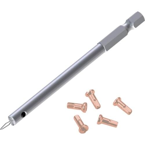 IceToolz Electric Screwdriver Bike Bicycle Nipple Wrench for Deep Rims 1/4"for Deep Rims Bike Tools 12S4