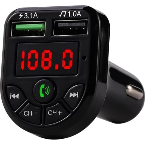 LED FM Transmitter Bluetooth-Compatible 5.0 Car kit Dual USB Car Charger 3.1A 1A USB MP3 Music Player for iphone car U disk/TF