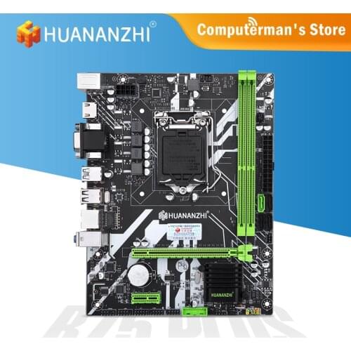 HUANANZHI B75 PLUS Motherboard Intel XEON LGA 1155 i3 i5 i7 All Series CPU DDR3 NON-ECC memory USB SATA 3.0 VGA HDMI