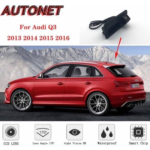 AUTONET Car Trunk Handle Camera For Audi Q3 2013 2014 2015 2016 Night Visioin Backup Rear View camera