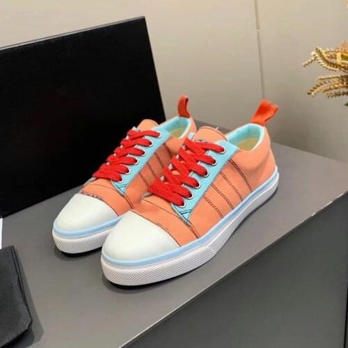Canvas Shoes for Women Mixed Colors Sneakers Lace Up New Design Vulcanize Shoes Fashion Shoe Luxury Brand New Shoes for Women