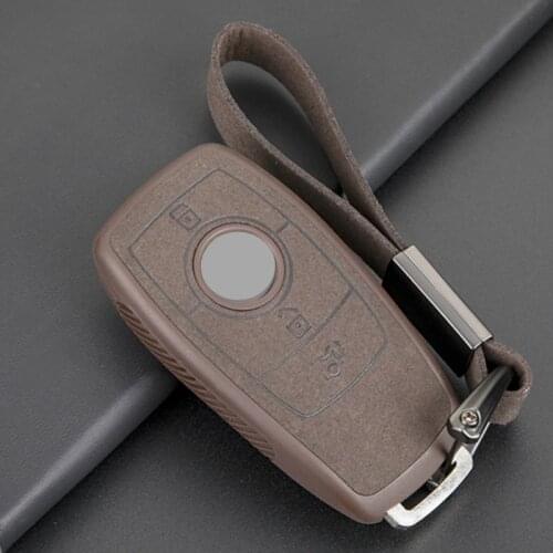 Leather TPU Car Key Cover Case Shell Bag Protective Key Ring For Mercedes Benz 2017 E Class W213 2018 S class Accessories
