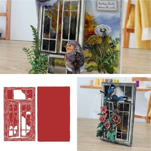 Shattered View Metal Cutting Dies Scrapbook Diary Decoration Stencil Embossing Template DIY Greeting Card Handmade New for2021