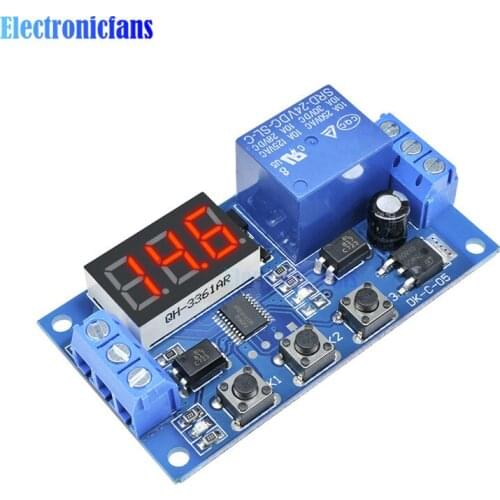 DC 24V Time Delay Relay Module Digital Led Delay Timer Module Switch Control Relais Cycle High PerformanceTimer Module