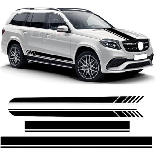 Edition 1 AMG Style Car Side Skirt Stripe Sticker Hood Bonnet Decal For Mercedes Benz GLS Class X167 X166 Car Accessories