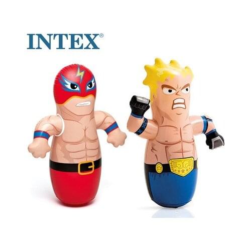 Original authentic INTEX doll tumbler childrens inflatable toy 3D puzzle boxing bag underwater 44672
