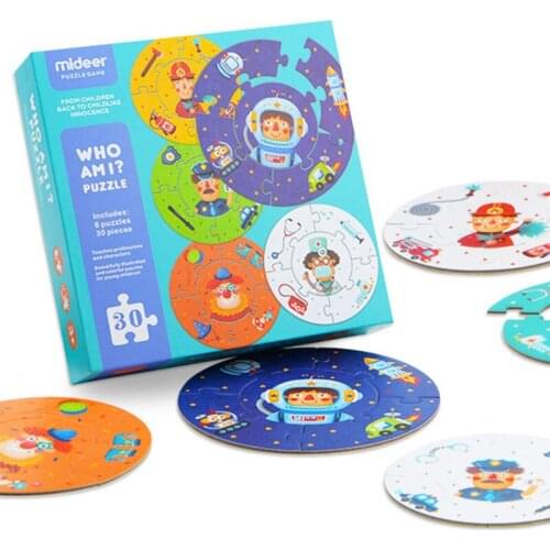 Who Am I Puzzle Brain Kids Toy Montessori Materials Professional Matching Educational Toys For Children Puzzles for Toddlers