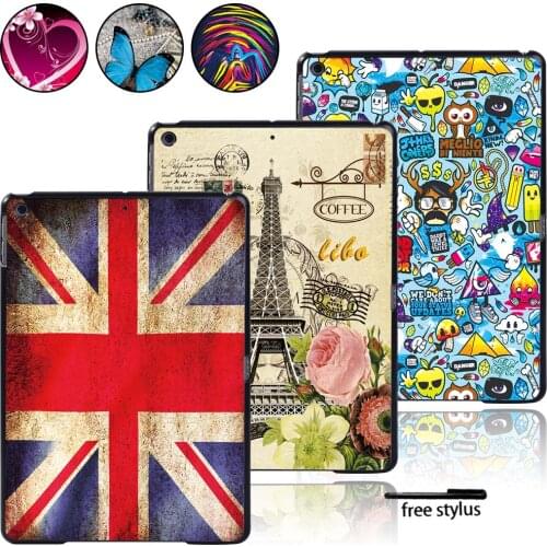 Anti-Dust Multicolor Tablet Case Fit Apple IPad / Mini / Air / Pro Tablet Plastic Hard Protective Case Cover + Pen