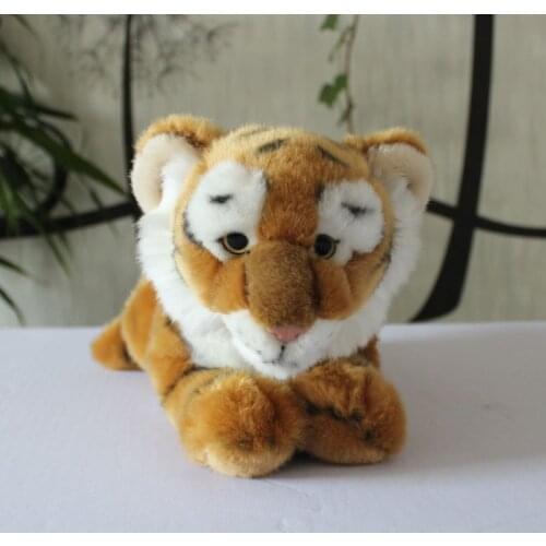 Plush stuffed animals toy cute orange tiger dolls kids toys present pillow soft