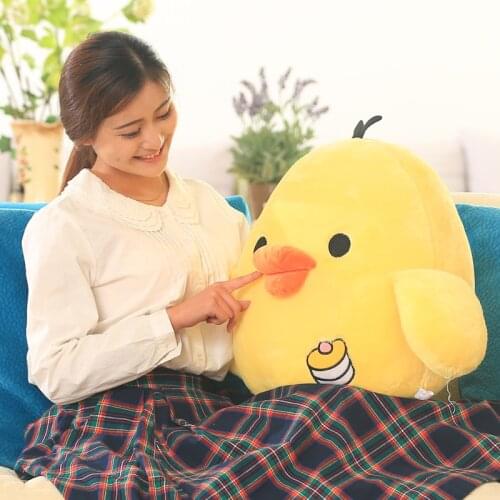About 40cm lovely yellow chick plush toy ,soft throw pillow Christmas gift x260