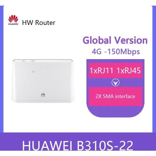 Unlocked Huawei B310 B310s-22 150Mbps 4G LTE CPE WIFI ROUTER Modem with antennas pk b315 b310s