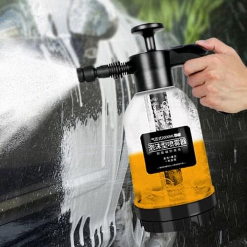Hand Pump Foam Sprayer Hand Pressurized Foam Sprayer 2 Litre Pressure Foam Cannon Snow Foam Nozzle Carwash Car window Cleaning