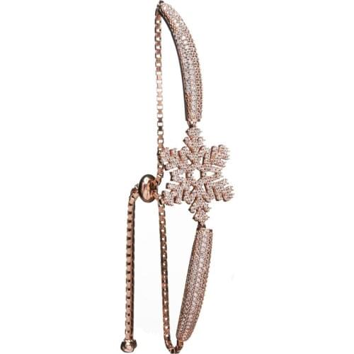 With lift Snowflake Silver Bracelet