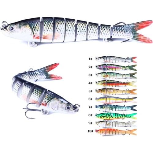 2pcs 11.4g/18g/27g Sinking Fishing Lures Multi Jointed Swimbait Hard Bait Fishing Tackle For Bass Pike Carp Isca Crankbait
