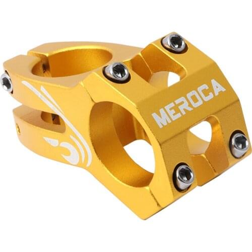 Bicycle Stem Wear-resistant MTB Bike Handlebar Stem 31.8mm Adjustable Aluminum Short Handlebar Stem Riser Fixed Bike Bar Stem