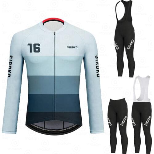 2021 SIROKO Spring Long Cycling Jersey Sets Autumn New Racing MTB Bike Cycling Suits Long Bicycle Clothing Uniform Ropa Ciclismo