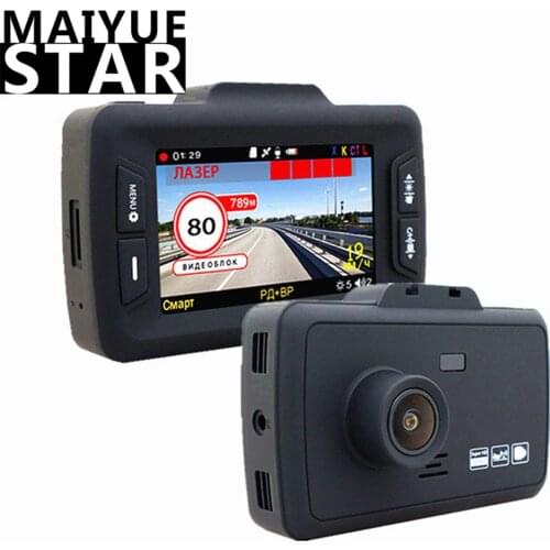 Maiyue star 3.0 inch car video recorder 3 in 1 signature anti-radar k CT X laser band DVR GPS Russian radar detector