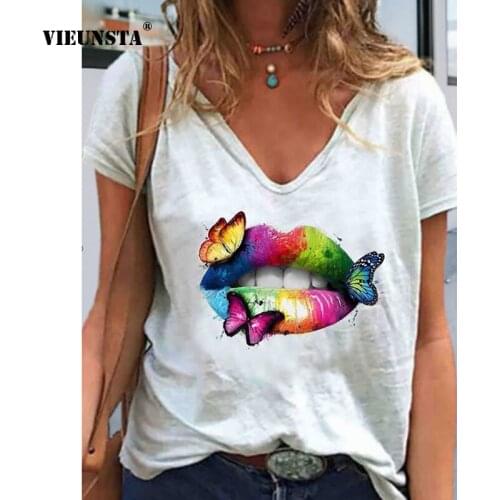 VIEUNSTA Women's Cropped T-shirts