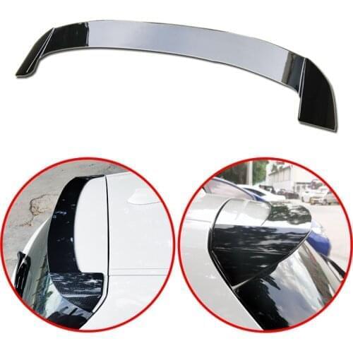 For BMW 1 Series F20 F21 2011-2021 114i 116i 120i 125i 135i 140i Spoiler ABS Material Carbon Fiber Look Rear Roof Wing