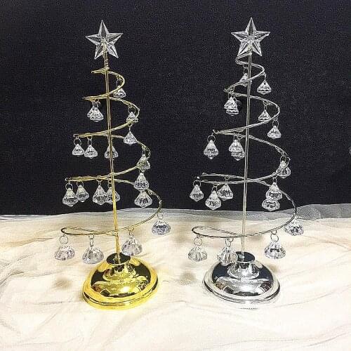 Gold SilverLed Christmas String Light ,Bedroom Christmas Tree Decoration Table Lamp, Warm White Cold White Desk night Lights