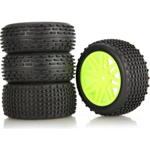 4pcs 86mm Rim Rubber Tires Tyre Wheel for 1/10 RC Crawler Car Model HSP Redcat Exceed RC Traxxas Tamiya HPI Spare Parts