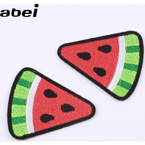 10pcs/lot Cartoon Watermelon Patch DIY Iron On hat Cap Stickers Sewing Fabric Badge Jeans Coats Shirts iron Appliques Ornaments