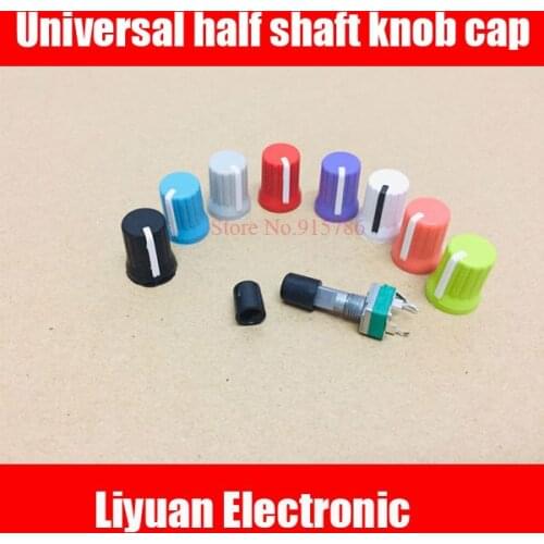 16pcs 0 degree 90 degree 180 degree 270 degree universal half shaft knob cap Instrument instrument switch power amplifier color