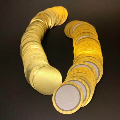50pcs/Lot 25MM Piezoelectric Piezo Ceramic Wafer Plate Buzzer Loudspeaker copper 25mm Dia-25mm For Diy Piezo Ceramic