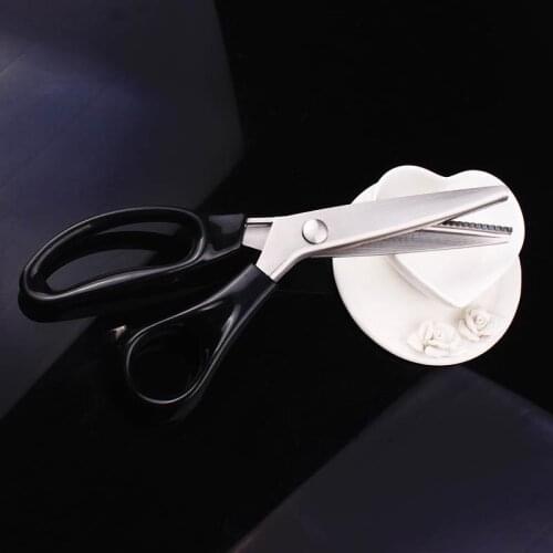 8/9/10/11/12 Inch Zig Zag Crafts Scissor Fabric Sharp Upholstery Tool High Quality Dressmaking Tailor Leather Fabric Wave Shear