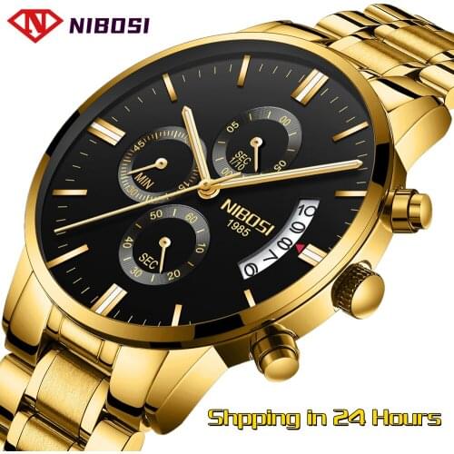 Relogio Masculino NIBOSI Men Watches Top Brand Luxury Famous Mens Fashion Casual Dress Watch Military Quartz Wristwatches Saat