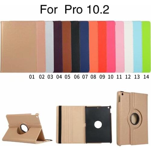360 Degree Rotating Case For Apple iPad 10.2 2019 A2197 A2200 A2198 A2232 Leather PU Smart Sleep Auto Awake Cover Funda Coque