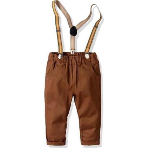 Children Cotton Bib Pants Boys Baby Boy Clothes Casual Bib Pants Suit Boys Baby Boy Clothes Kids Trousers For Party Gentleman
