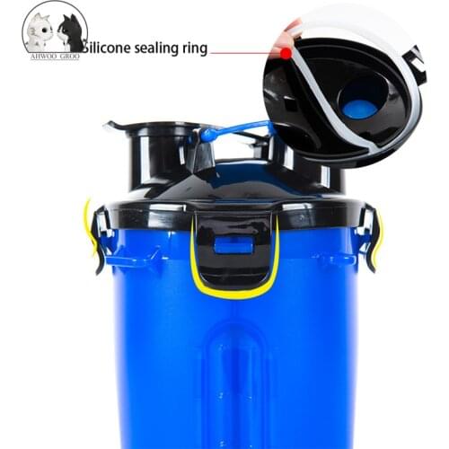 Pet dog feeding water 2 in 1 cup dog drinking bottle outdoor portable folding bowl pet supplies drinking fountain dog cat feeder