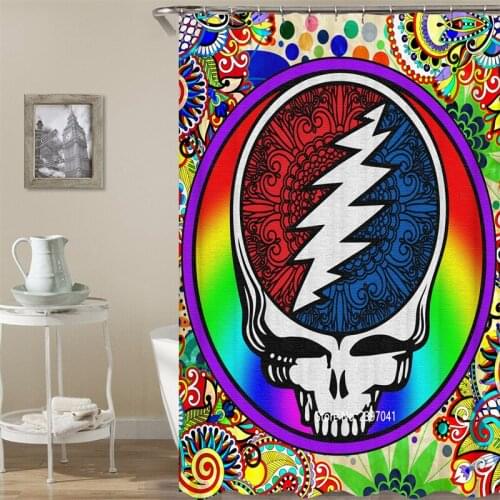 Halloween Pumpkin Design Sexy Beauty Retro Color Art Waterproof Shower Curtain Bathroom Shower Room with Hook Bath Decoration