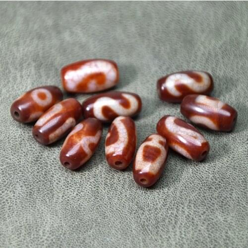 Red Agate Beads,DZI,10-11*19-21mm,Red DZI,Tara/Money Hook/Aquarius/Bodhi amulet Feng Shui DZI,High-end Jewelry DIY Free Shipping