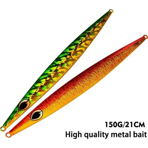 Metal Jig Fishing Lure Saltwater Lures Bait Weights 150g Lead Fish Bass Metal Jigs Fishing Lure Trout Hard Bait Jigging Lure