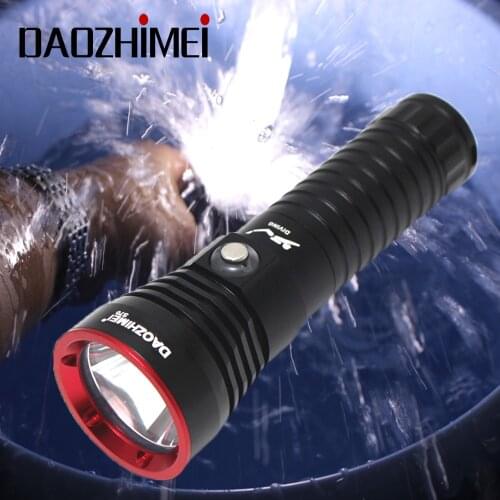 4000 Lumens Super brightness XHP70.2 Diving For Flashlight Torch Dive torch 100M Waterproof Scuba Flashlight Diving Lamp Light