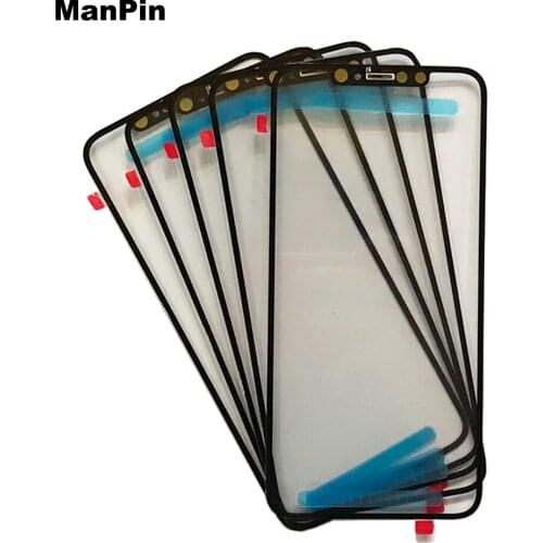 2pcs/Lot Original Hole Glass for iPhone 11Pro XS MAX X LCD Touch Screen Display Front Panel With Ear Mesh Parts Top High Quality