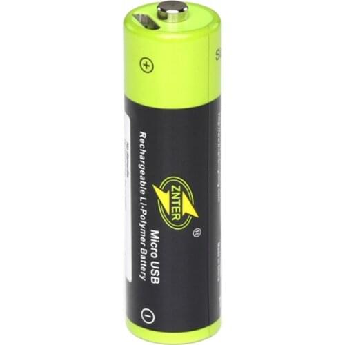 Rechargable gtf aa batterien, 1,5 v, 1700mah, lithium-polymer, 2/4 teile, mit micro-usb, schnelle ladekabel