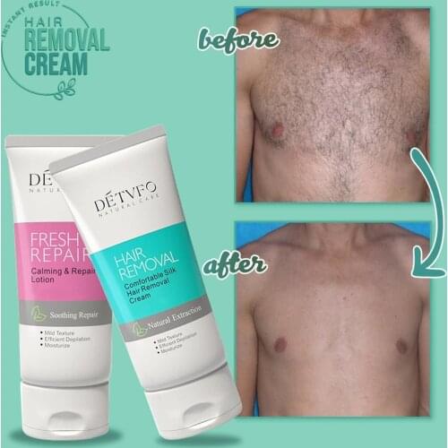 Semi-Permanent Hair Removal Cream Repair Cream Gentle Fast Hair Removal Non-irritation for Whole Body Men Women MH88