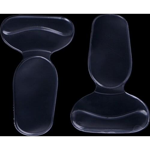 Drop Ship Silicone Gel Soft T Shape Heel Sticker Wear Proof Anti Slip With Thicken Cushion