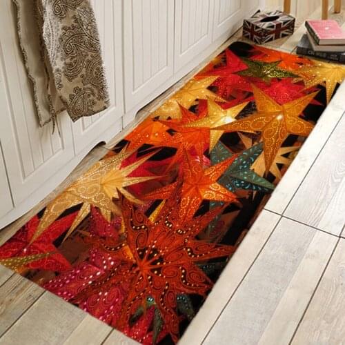 Christmas Rug 3D RUG Hallway Carpets and Rugs for Bedroom Living Room Carpet Kitchen Bathroom Anti-Slip Floor Mats 3D Mat
