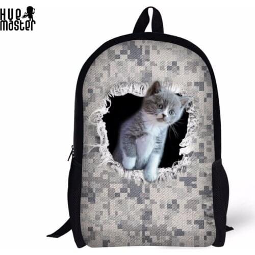 Cat Printing Backpack Brand High Capacity Oxford Children School Bag Animal Pattern Breathable Mesh Bags Mochila Escolar Menino