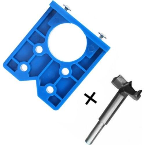 35mm Door Cabinets Hole Locator Template Accurate Woodworking Hinge Drilling Guide w/ Hinge drill DIY Tool