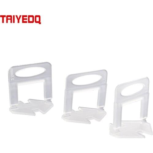 100PCS 1.5/2.2.5/3mm PP Plastic Tile Flat Leveling System Spacers Straps Clips Device Wall Flooring Tiles Kits For Perfect Tile