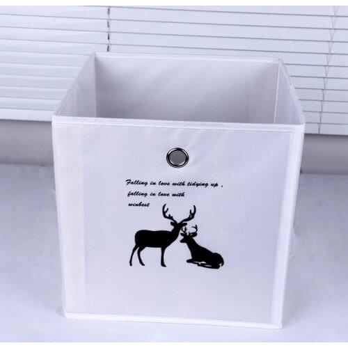 Folding Storage Basket Foldable Oxford Cloth Storage Box Bins Fabric Organizer Organize Office Bedroom Closet Laundry Basket